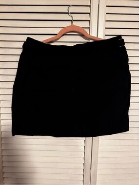 Soho Black Mini Skirt with Side Buckles